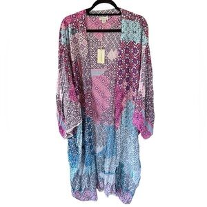Sundance NEW Multi Print Kimono M/L